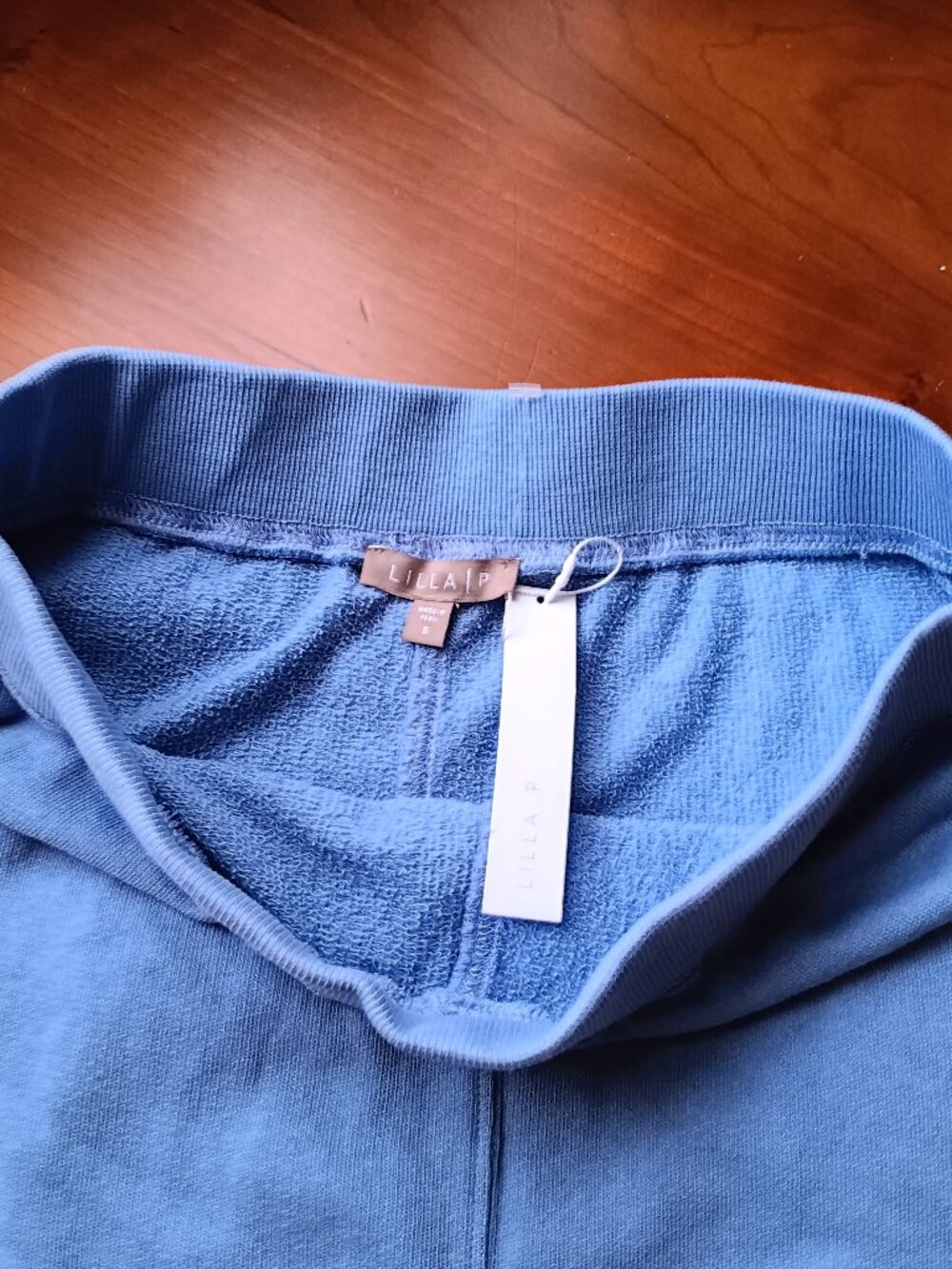 NWT Lilla P Ocean Blue Cotton Terry Cloth Knit Skirt Size Small - Picture 2 of 13